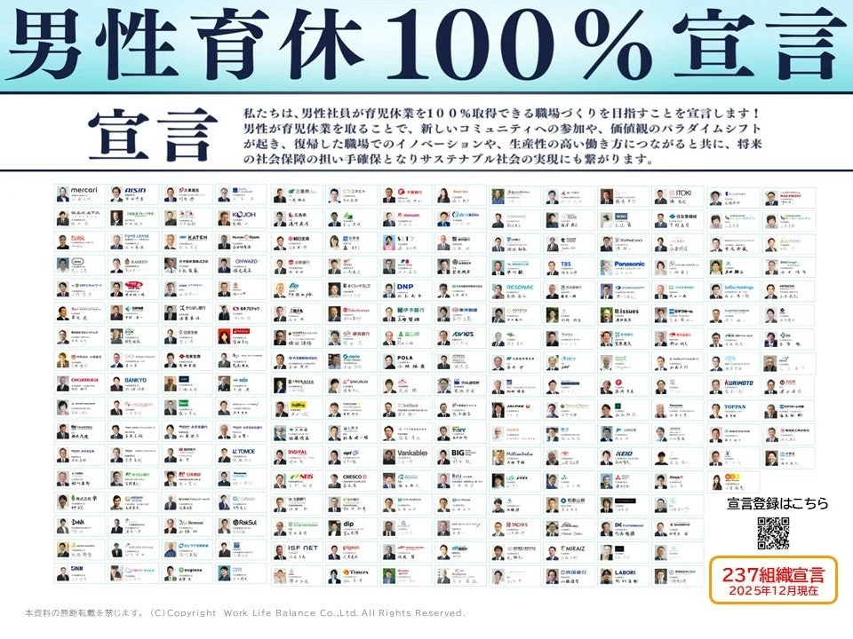 男性育休100%宣言