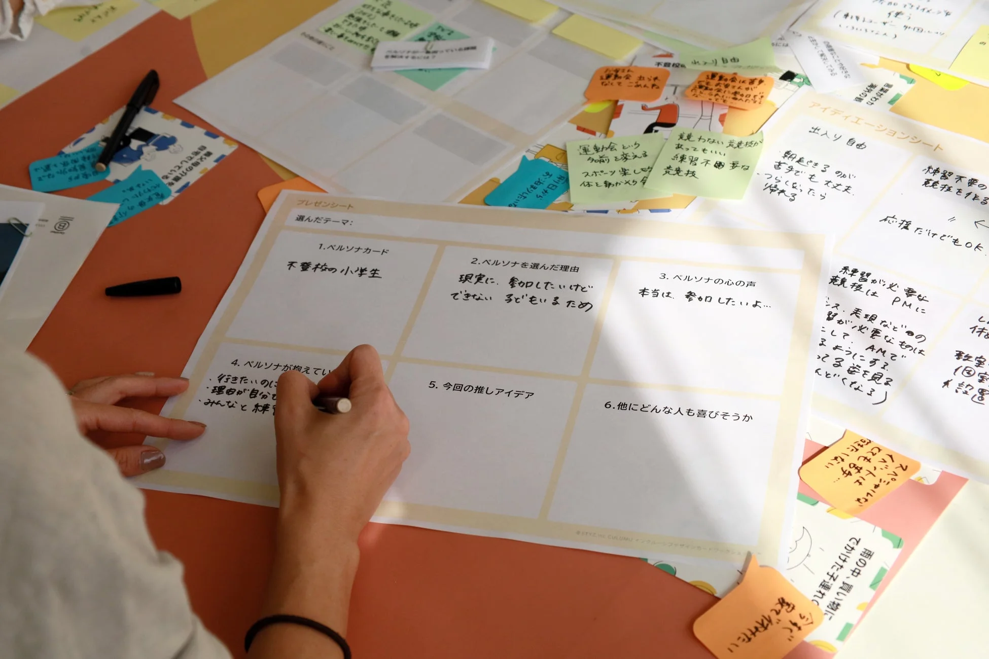 不登校の小学生をペルソナにしたアイデア出し