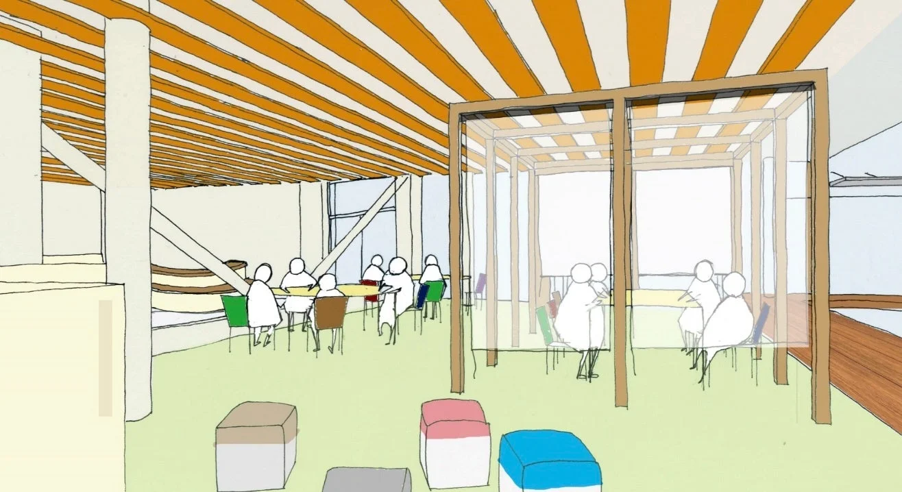 おこもりスペースのスケッチ