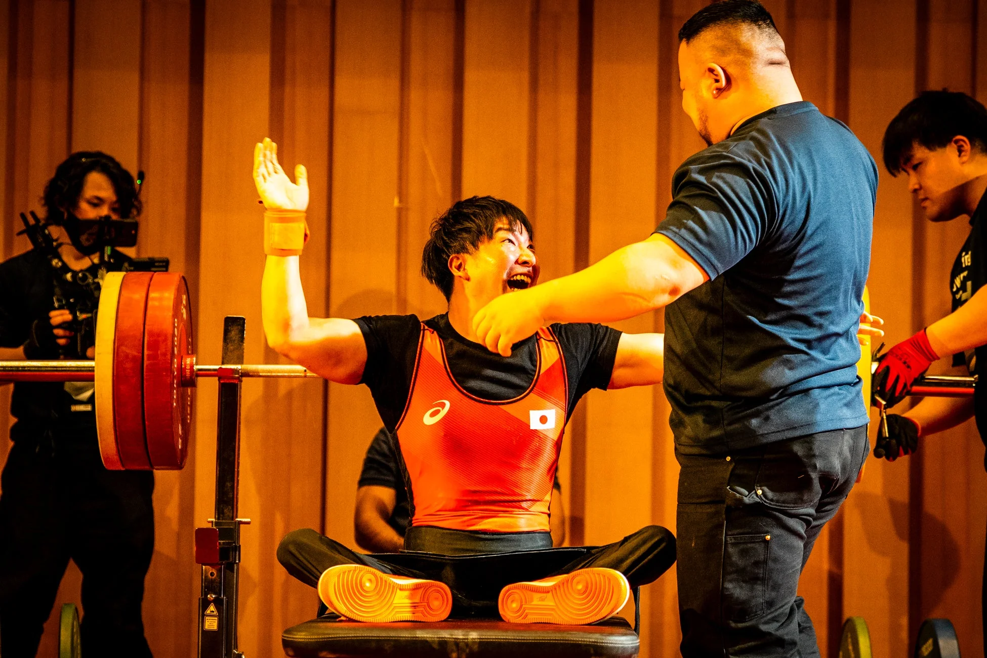 光瀬智洋選手の喜び