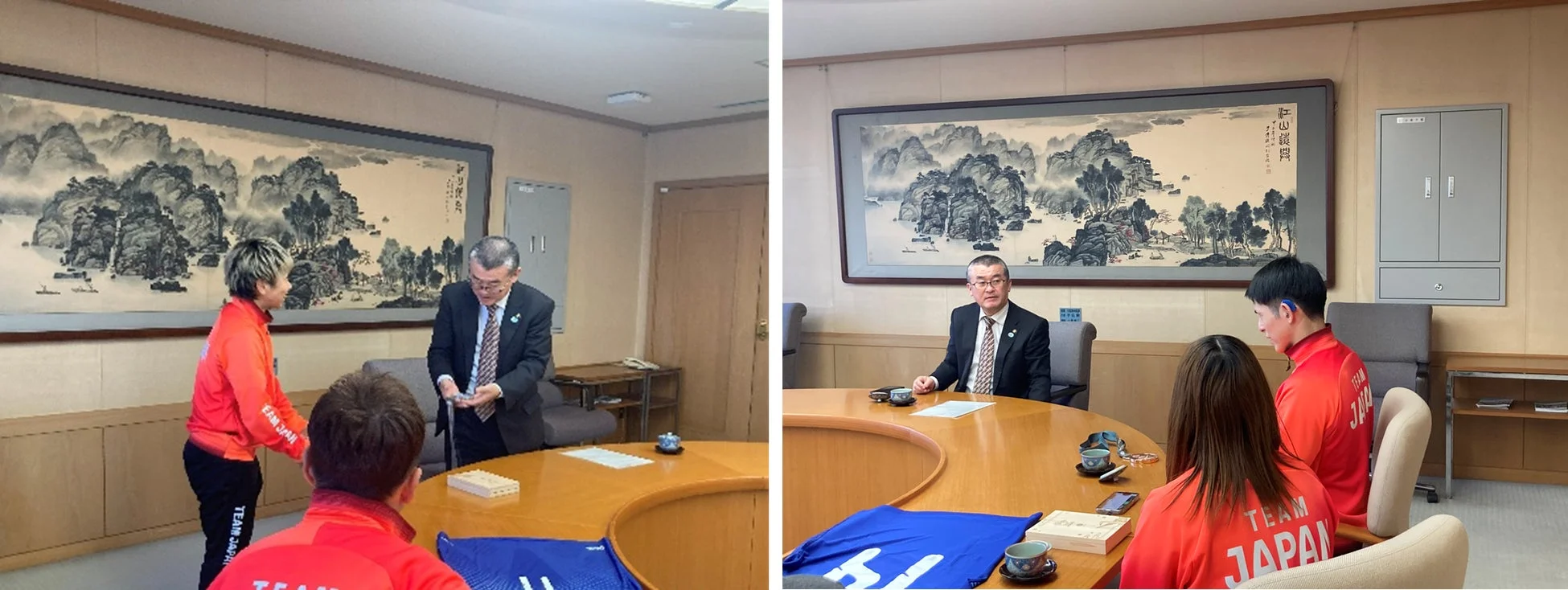 表敬訪問の様子