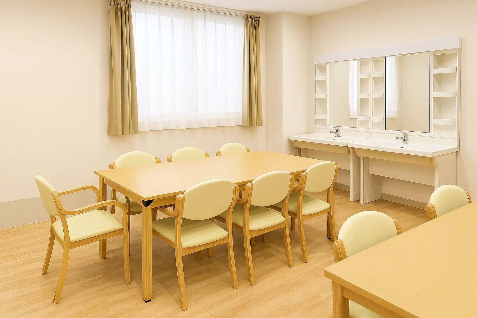 施設内の共有スペース