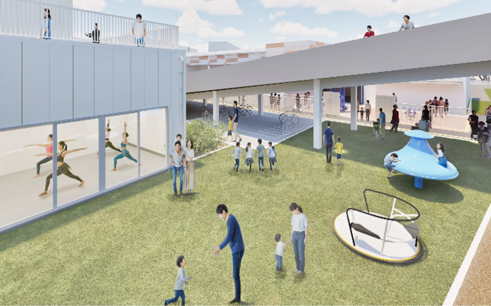 インクルーシブ広場のような施設のイメージ