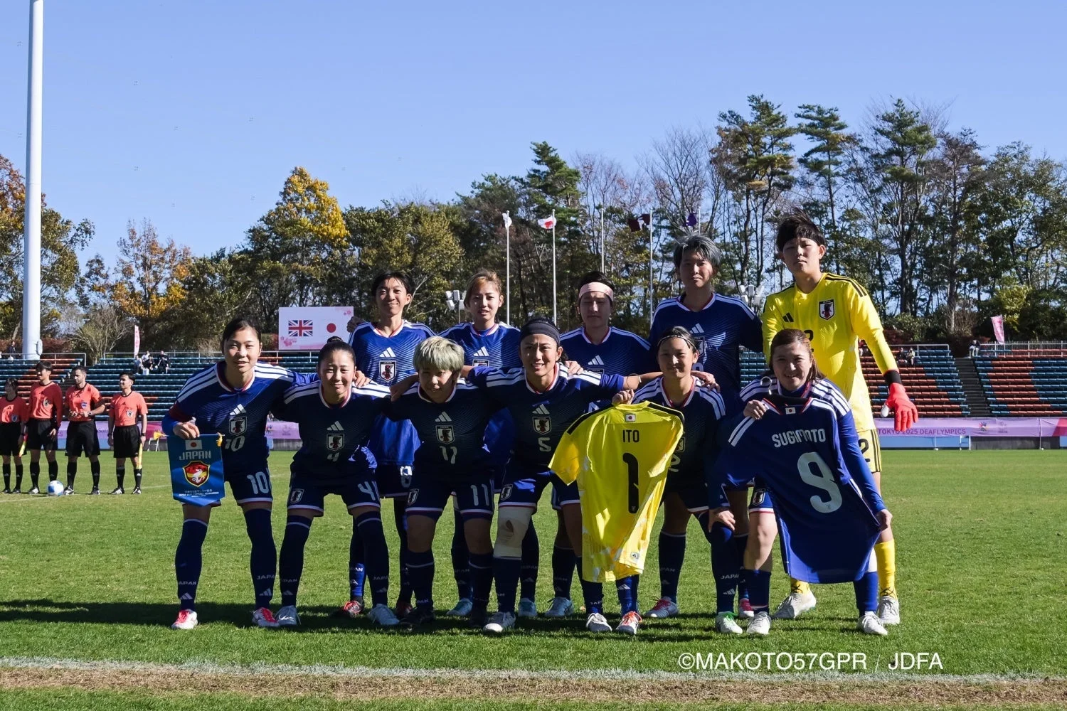女子サッカー日本代表の集合写真