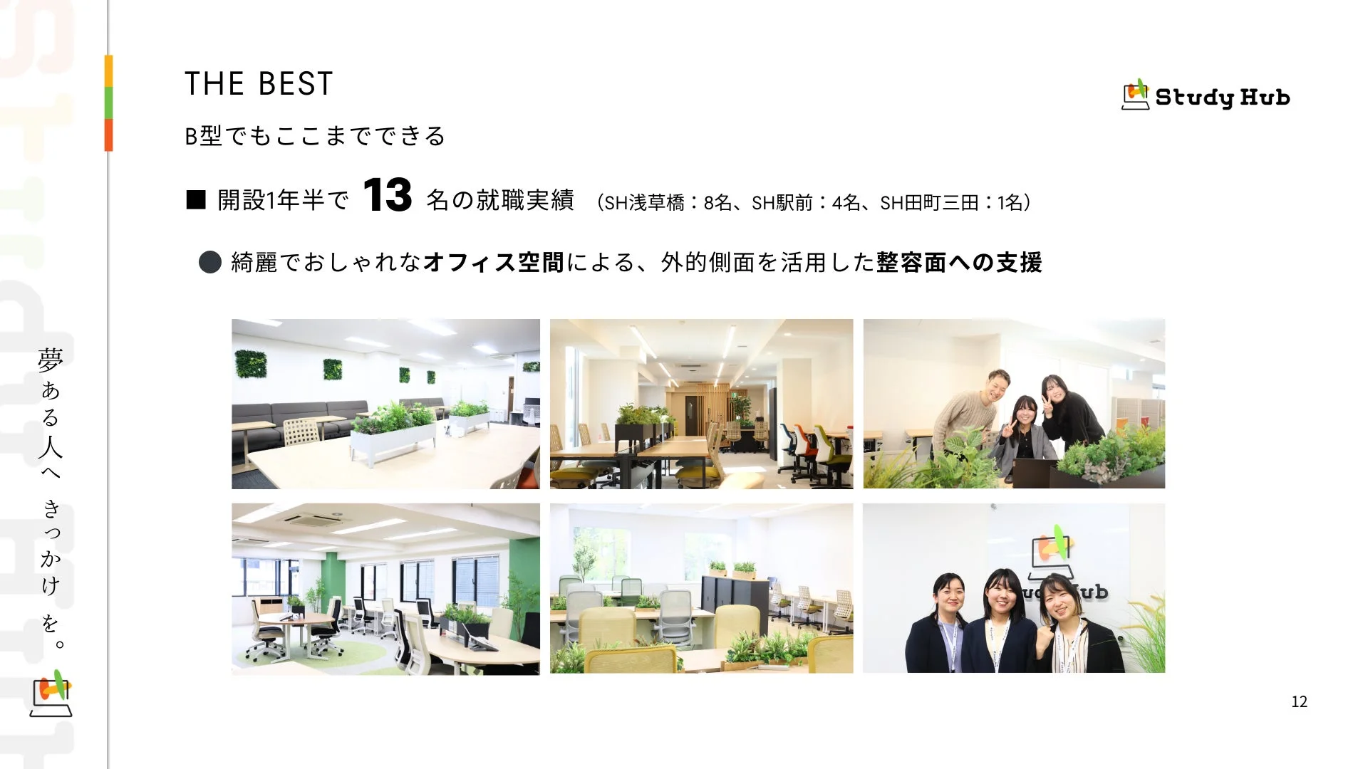 Study Hubの綺麗でおしゃれなオフィス空間