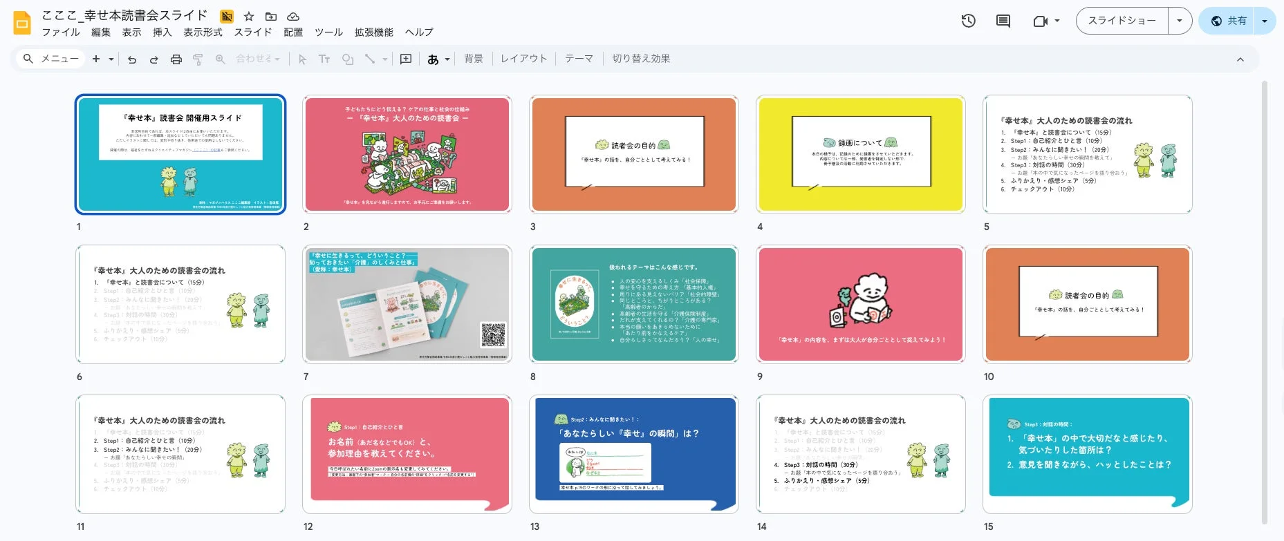 読書会スライドの画像