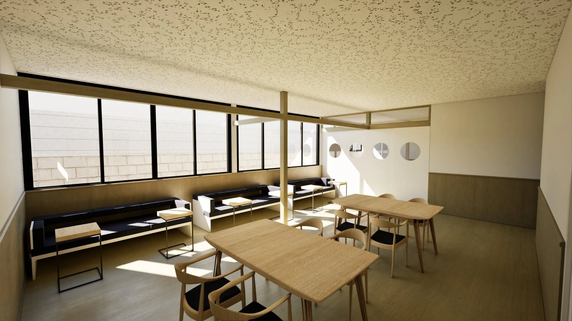 モダンなラウンジ