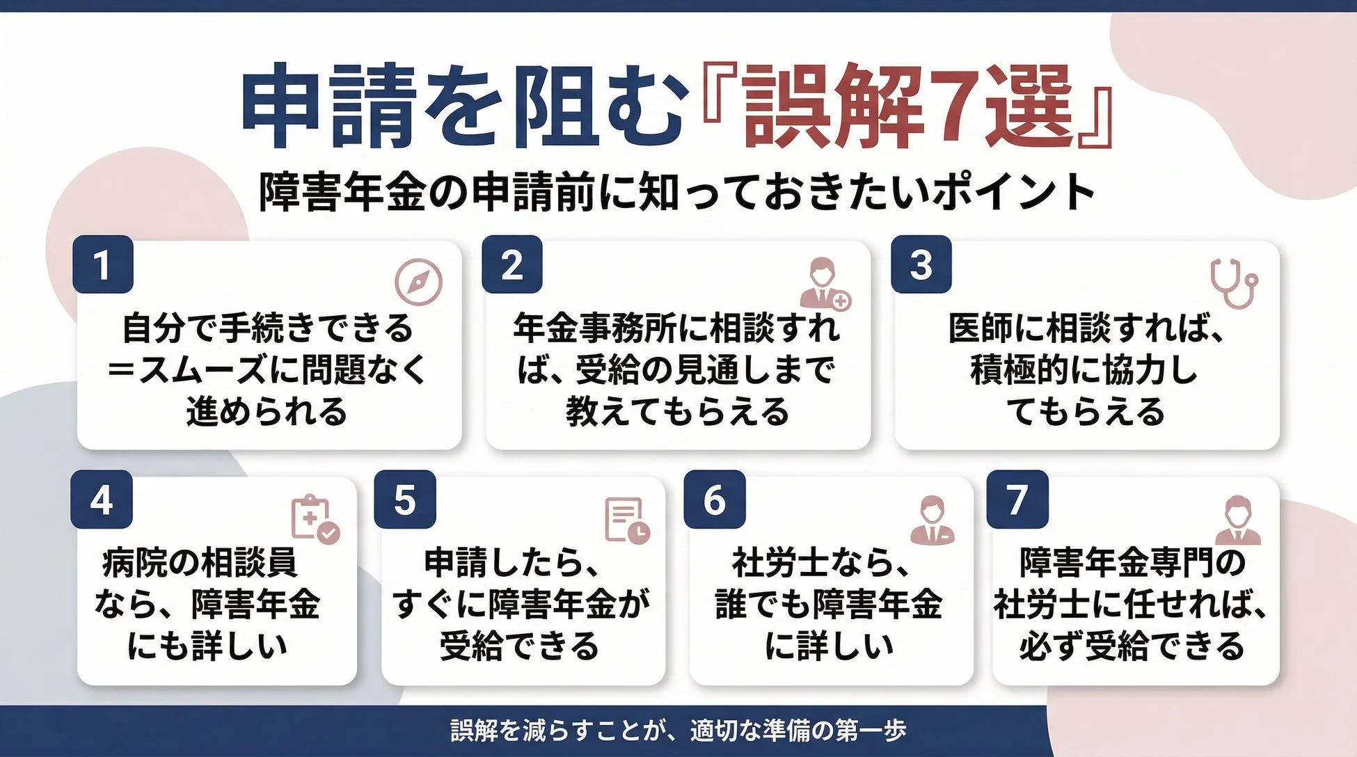 申請を阻む「誤解7選」