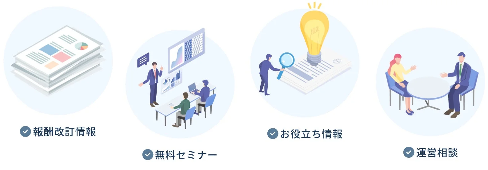 報酬改訂情報無料セミナーお役立ち情報運営相談