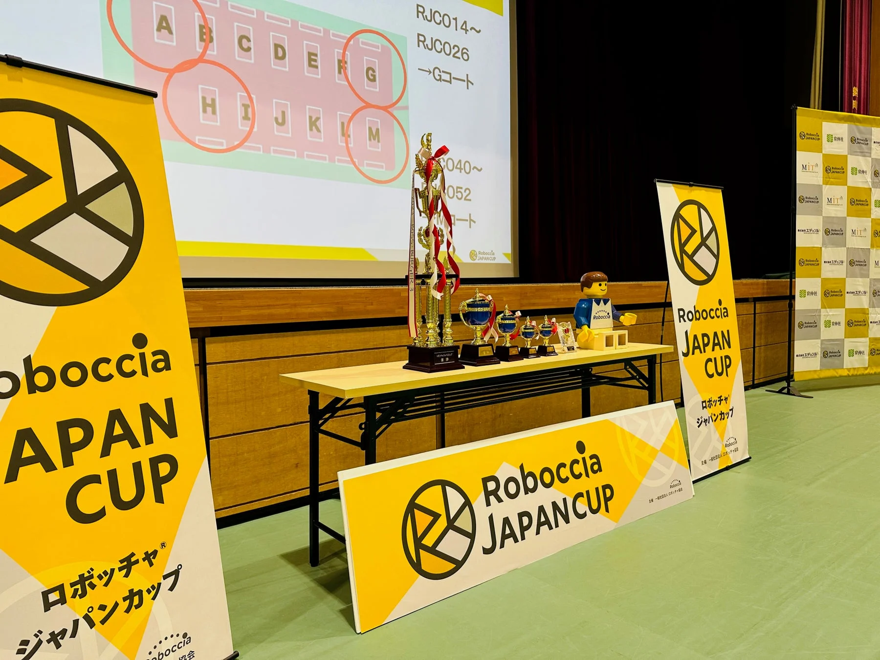 ロボット競技大会「Roboccia JAPAN CUP」の会場
