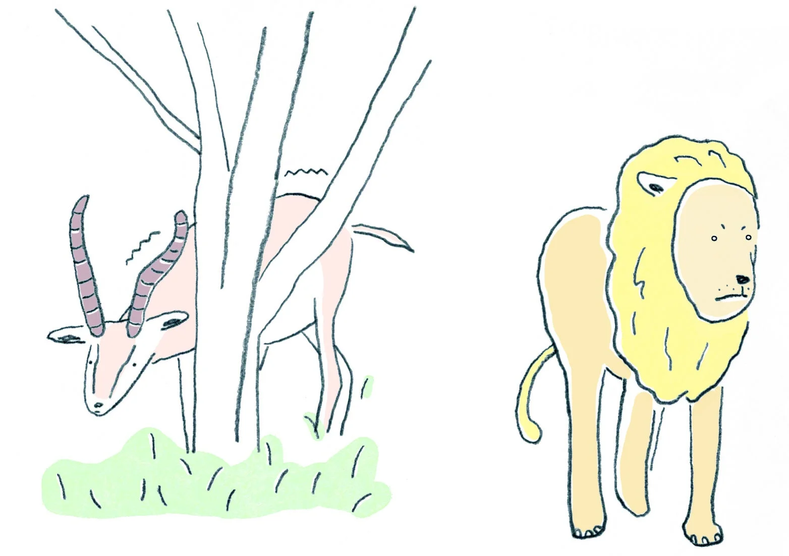 動物の震えのイラスト