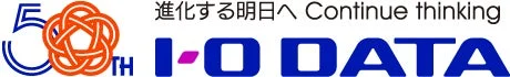 アイ・オー・データ機器 50周年記念ロゴ