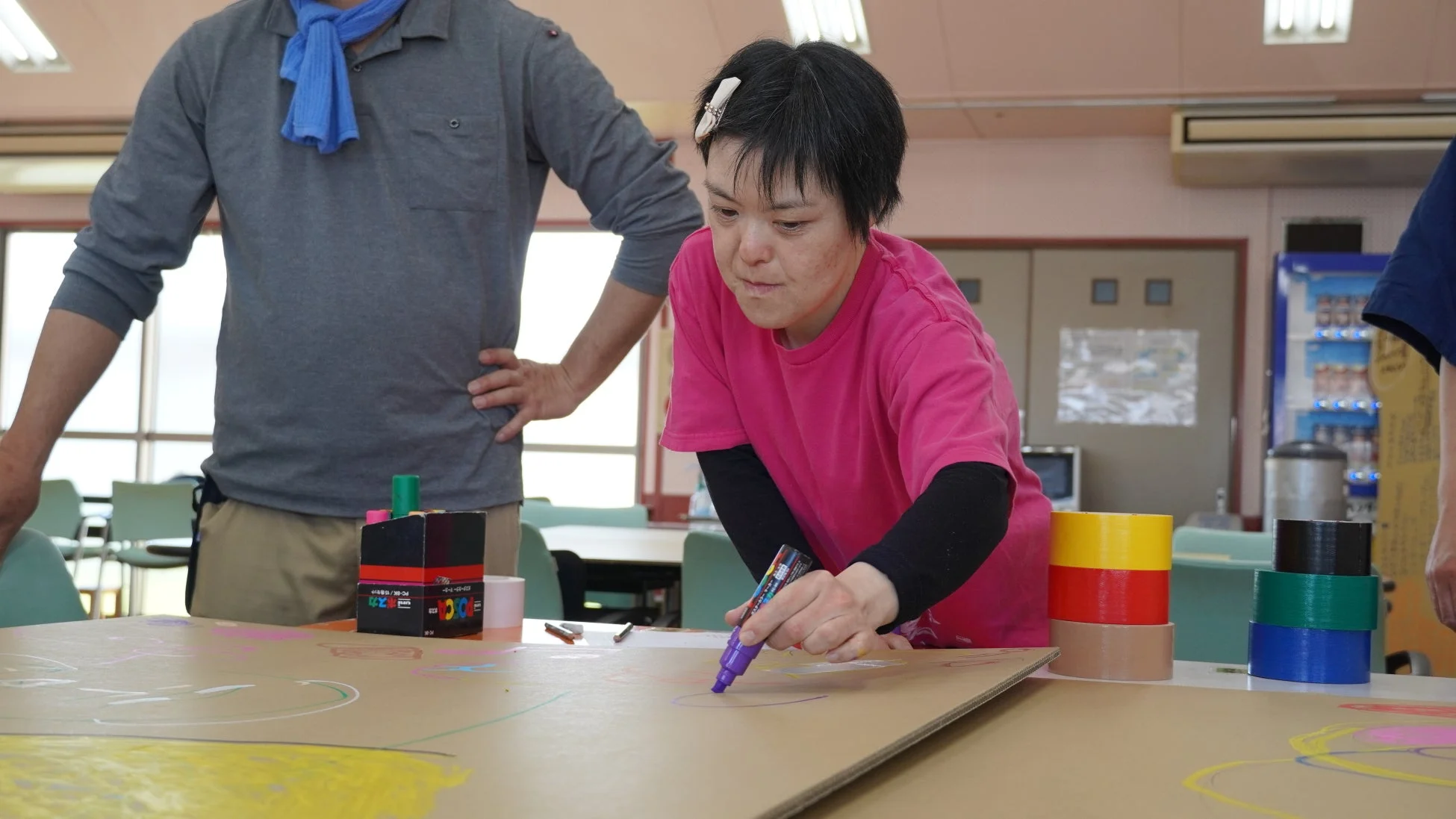 アートワークショップの様子