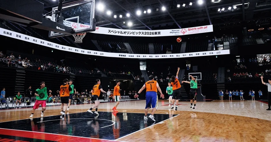 スペシャルオリンピックス2026東京のバスケットボール競技の様子