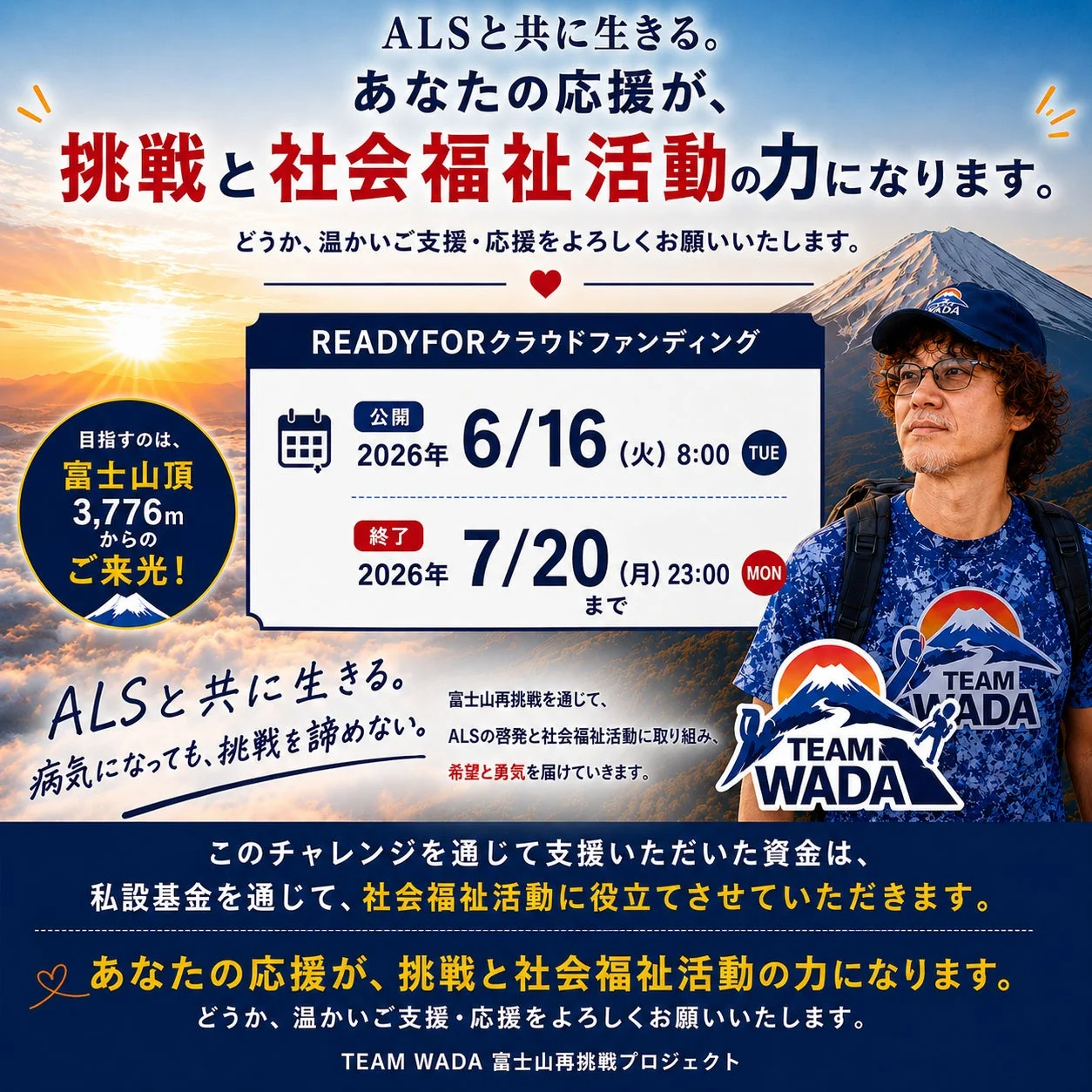 クラウドファンディング支援のお願い