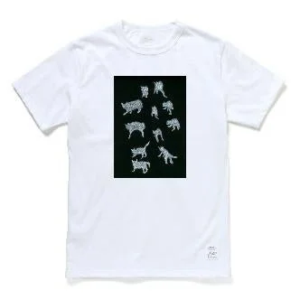 猫のイラストTシャツ