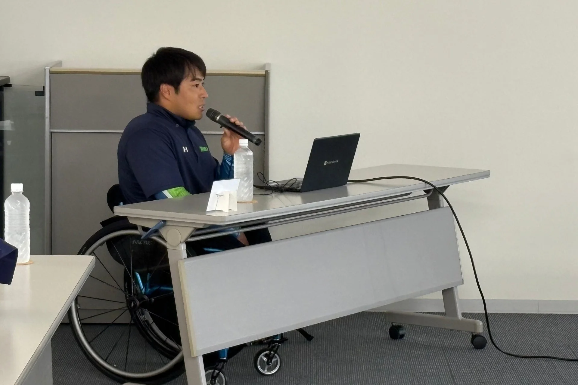 生馬選手の講演風景