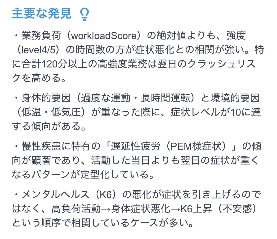 主要な発見事項
