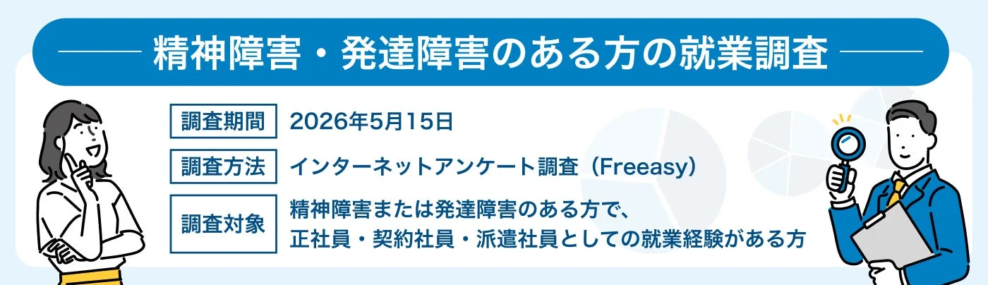 精神障害・発達障害のある方の就業調査 調査概要