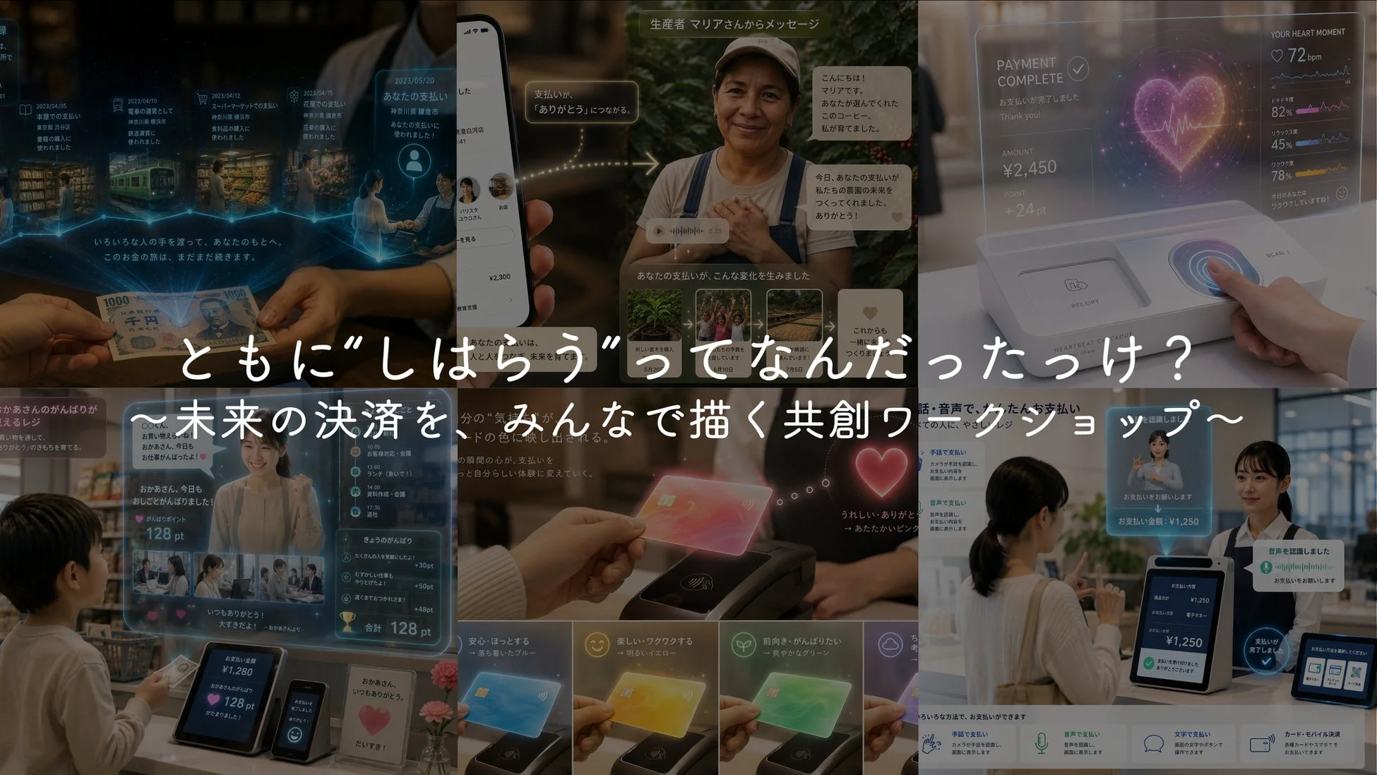 未来の決済の概念図