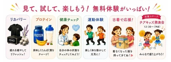 イベントの無料体験内容を示す画像