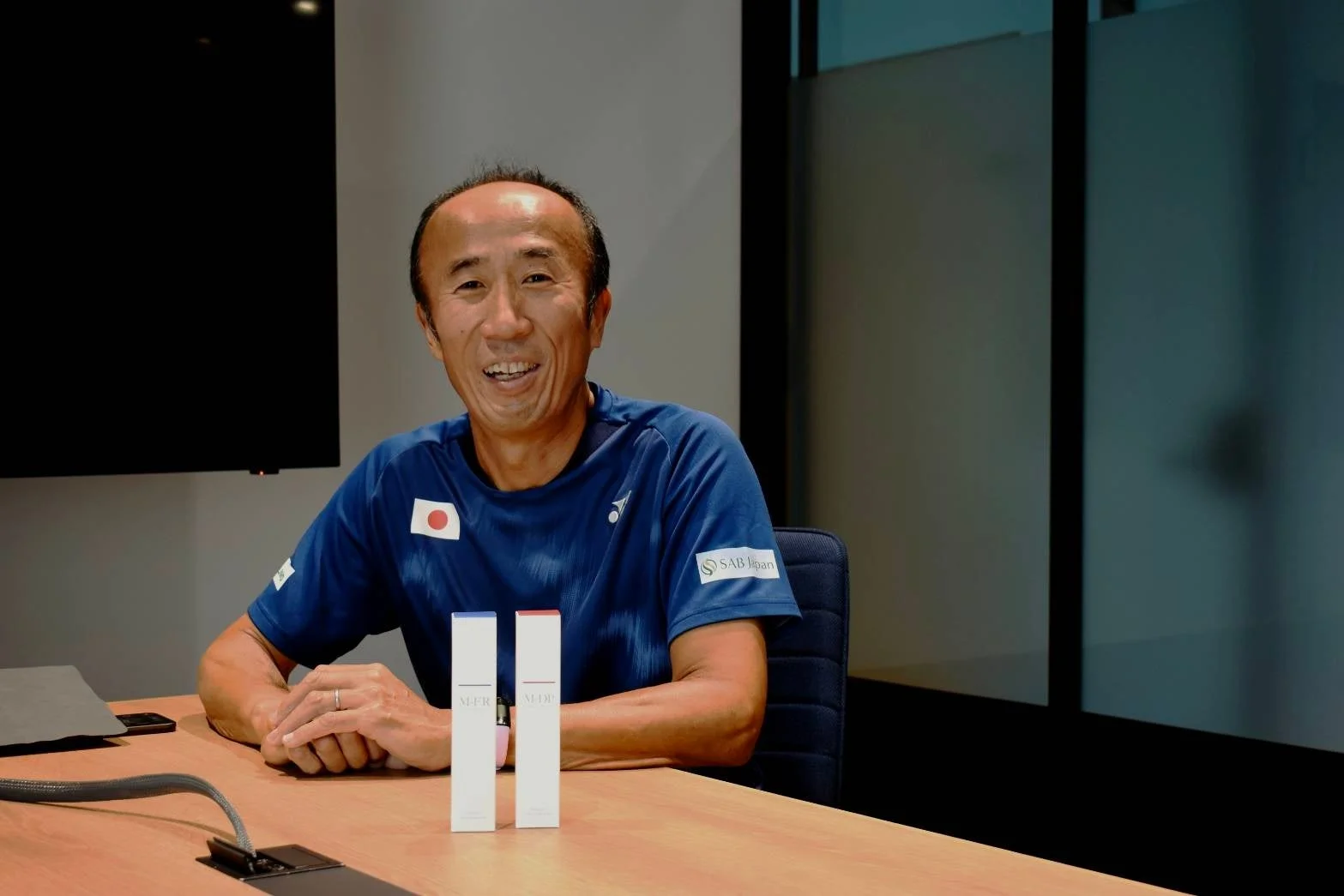 岸選手のコメント時の画像