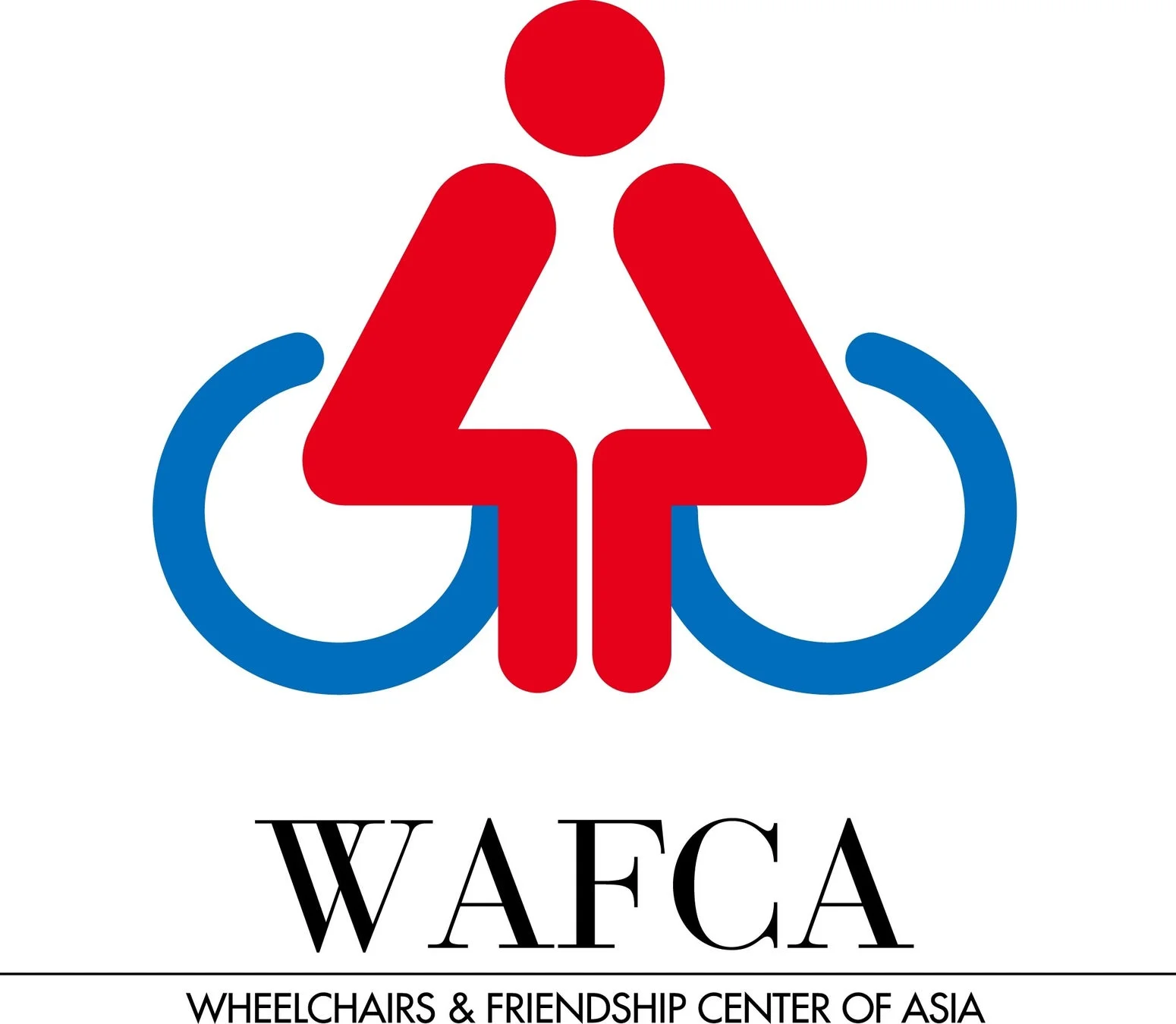WAFCA（Wheelchairs & Friendship Center of Asia）のロゴ
