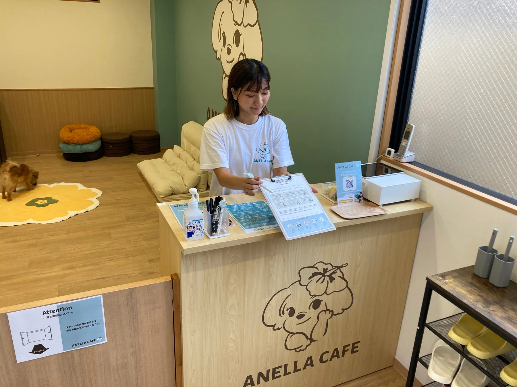 カフェ受付の様子